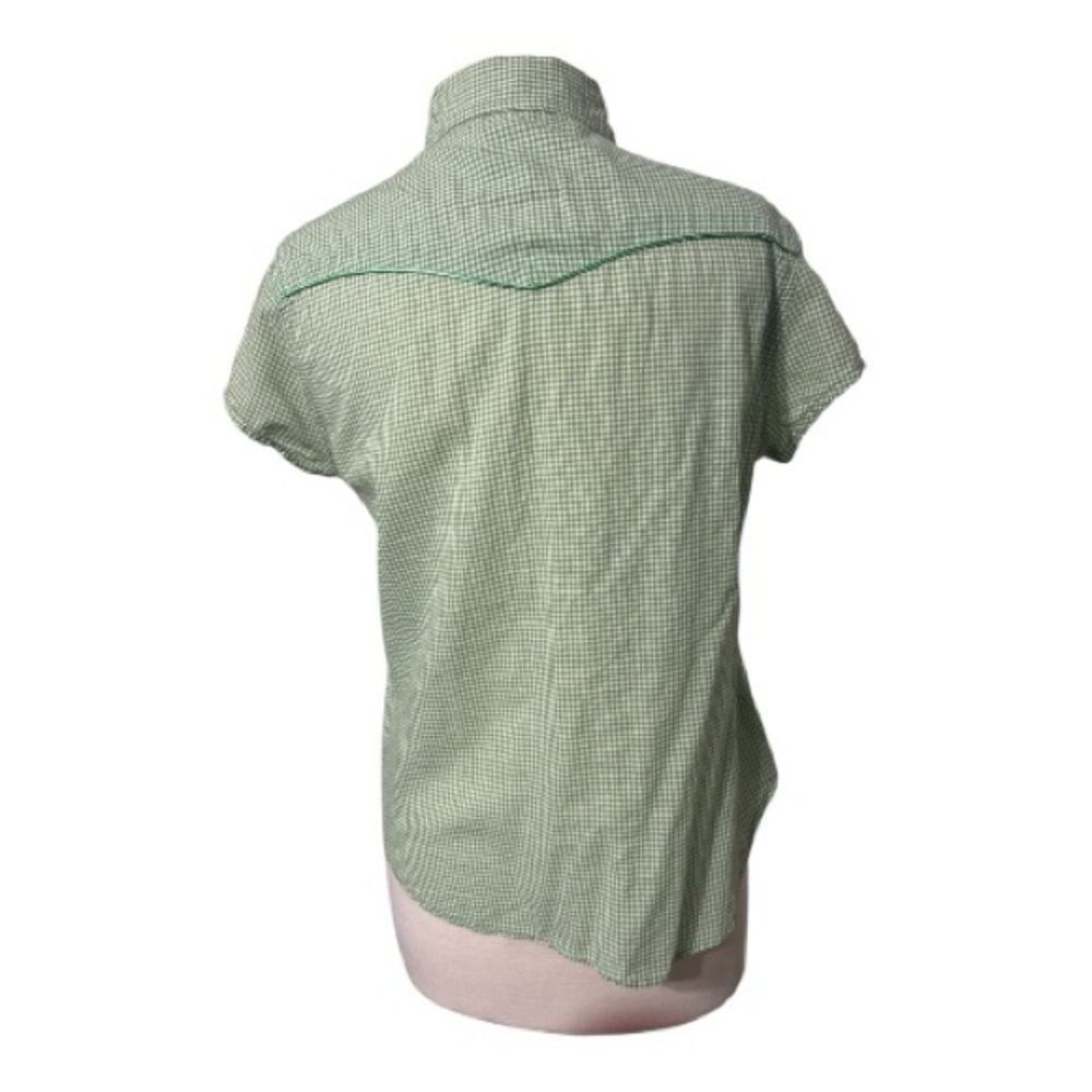 Levi's Green Checkered Button Down Shirt - Picture 4 of 8